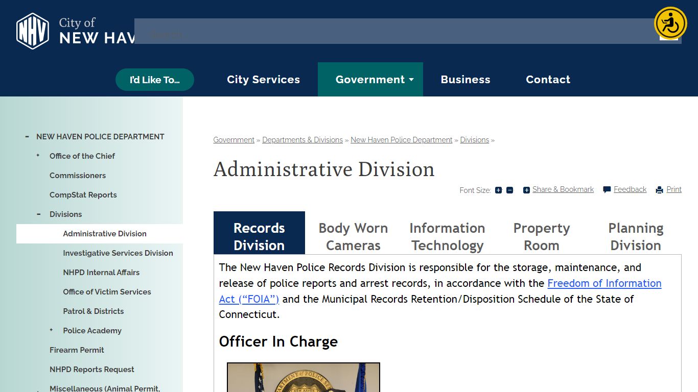 Administrative Division | New Haven, CT
